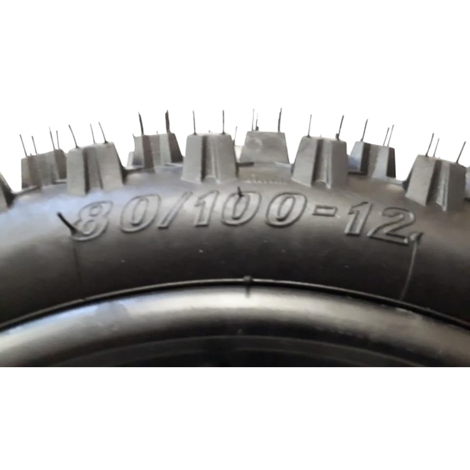Dirtbike Komplettrad Pitbike Stahlfelge Ersatzreifen vorne 12 Zoll 80/100-12 12mm Achse