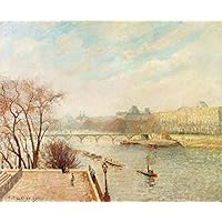 Amazon.co.jp: 15 の有名な絵画 - ルーアン港、フランスの都市景観