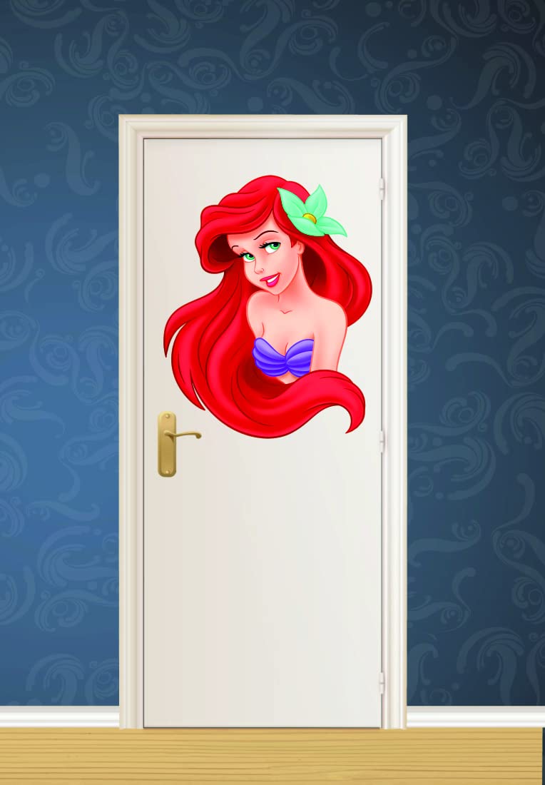 Decals Creation Mermaid Princess Disney Door Wall Stickers for Living Room, Office Wall Sticker (Size - 48 Cm X 38 Cm) (B0B7NHQRSM) Amazon Price History, Amazon Price Tracker