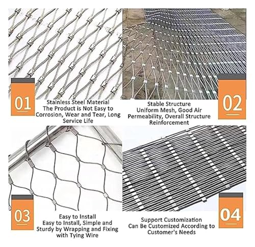 Clôture décorative en inox flexible pour animaux et balcons