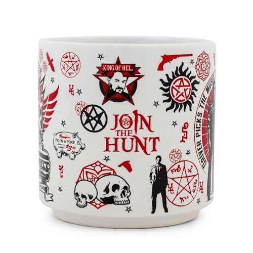 Silver Buffalo Supernatural "Join The Hunt" Single Stackable Ceramic Mug, Transparent - Image 2