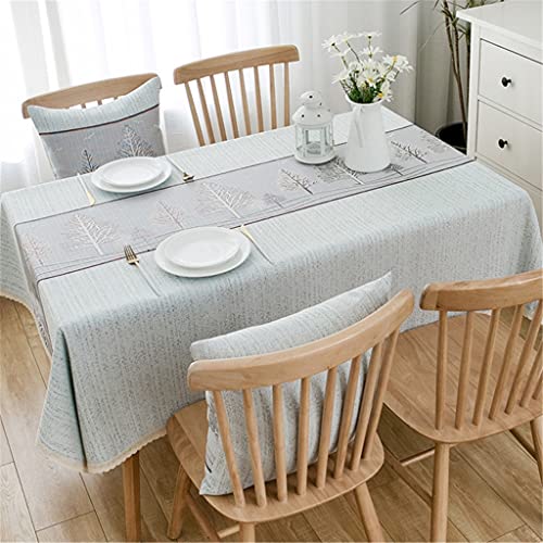 Nappe chinoise chemin de table coton lin anti-rayure couverture table basse rectangulaire - 2