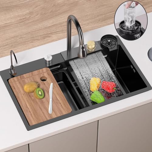 Fregadero de cocina individual de 80 cm para islas modernas 3