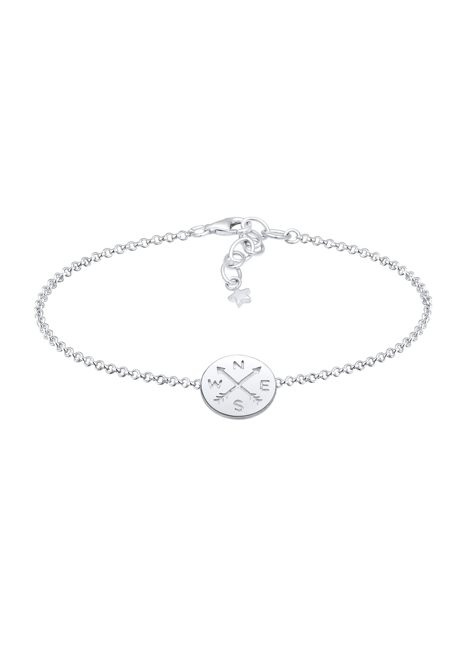 Elli Women's 925 Sterling Silver Link Bracelet 0210240317_16 - 16cm length