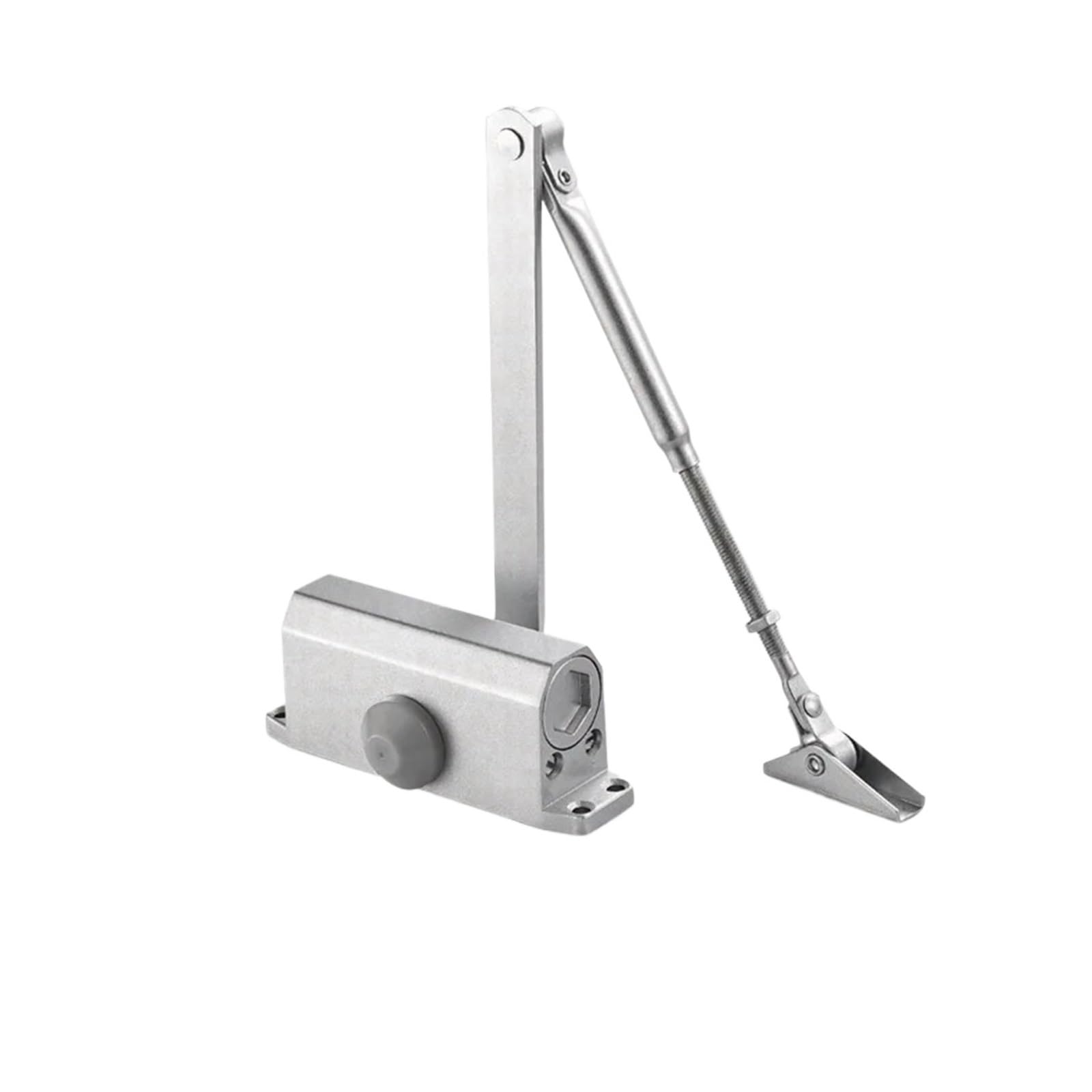 Rugaikerba Positioning Silver L Hydraulic Door Buffer Closer, Compatible With Household
