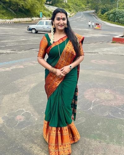 Image of SUPERLAXMI Self Design Kanjivaram Jacquard, Art Silk Saree