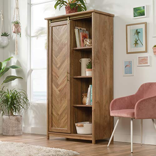 Image of Sauder Coral Cape Storage Cabinet /Pantry Cabinet, Sindoori Mango Finish