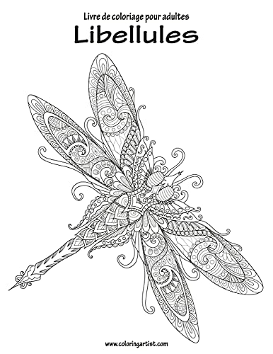 Livre de coloriage pour adultes Libellules 1 (French Edition)
