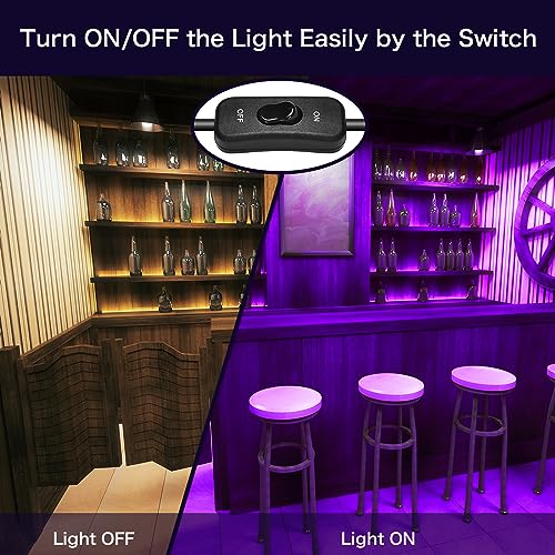 Image of XYCN 3 Pack 200W LED Flood Black Lights,Outdoor Flood Blacklight Light with Plug, IP66 Waterproof forGlow in The Dark, Dance Party, Stage Lighting, Body Paint, Fluorescent Poster, Neon Glow