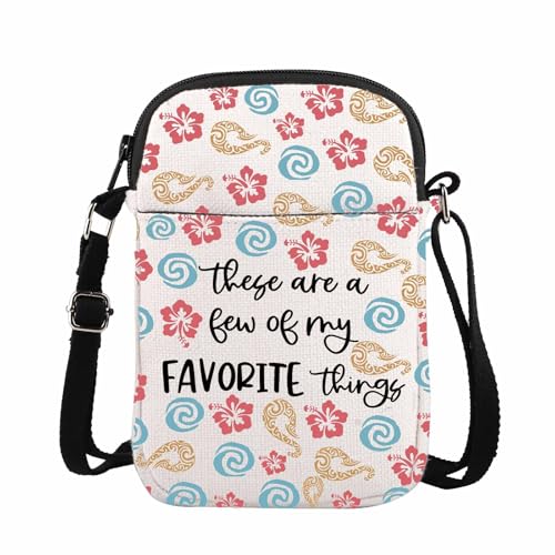 Image of ENSIANTH Princess Inspired Crossbody Purses Bag Polynesian Princess Gift Princess Lover Gift Maui Hei Hei Princess Fan Bag (Mo CB)