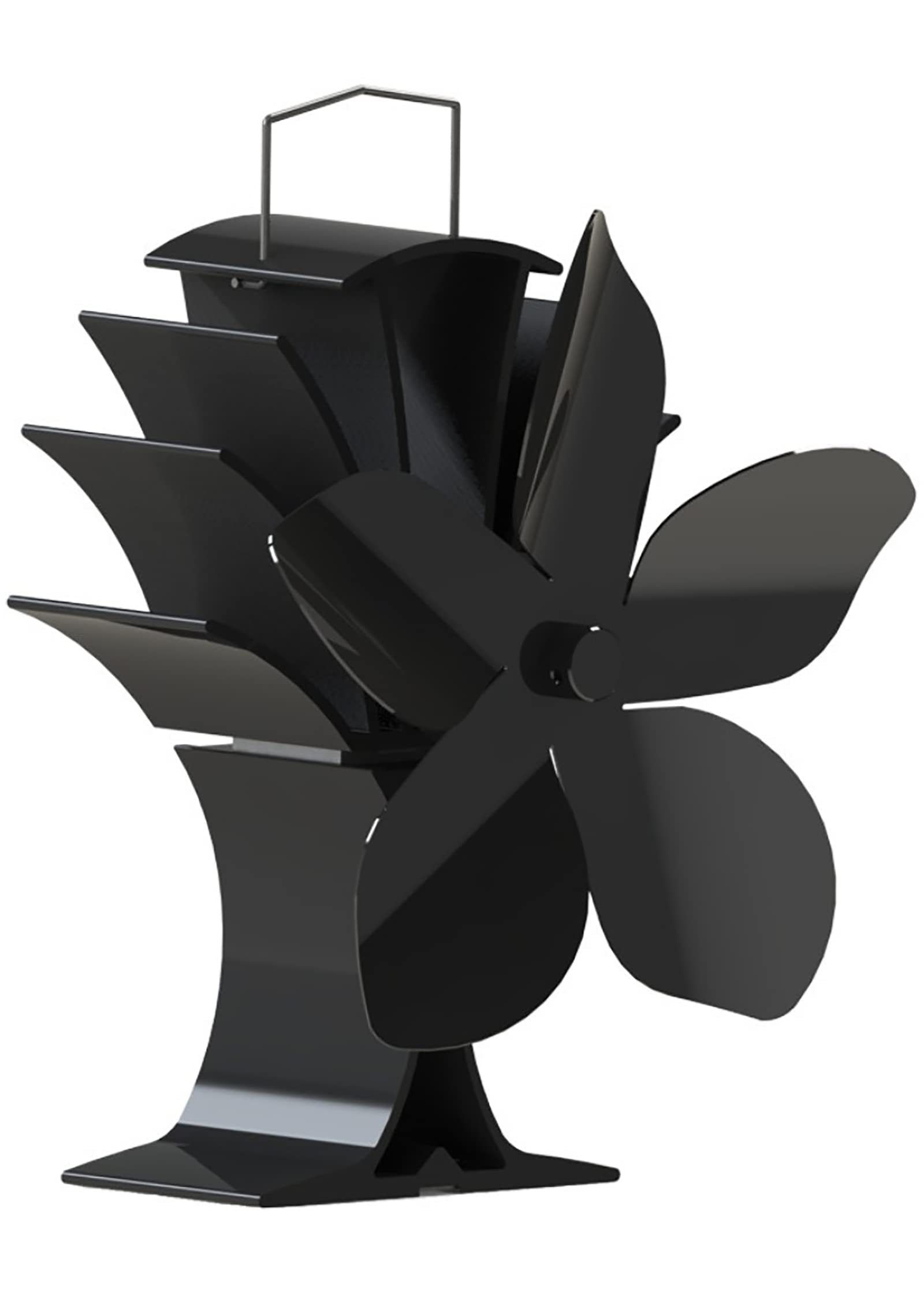 ZFFLYH Heat Powered Stove Fan, 5-Blade Fireplace Fan, Circulating Warm Air Saving Fuel Efficiently, for Wood Log Burner Fireplace,1pcs