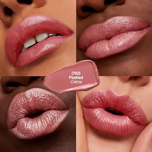 REVLON - Super Lustrous Lipstick Flushed 762-0.15 oz (4.2 g), Pink, 4.2 g (Pack of 1) - Image 2