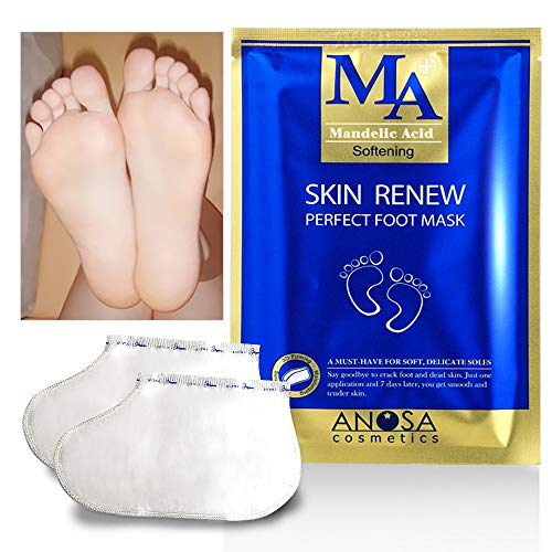 anosa mandelic Acid Skin Renewal Foot Pie de Mask Máscara, Máscara de...