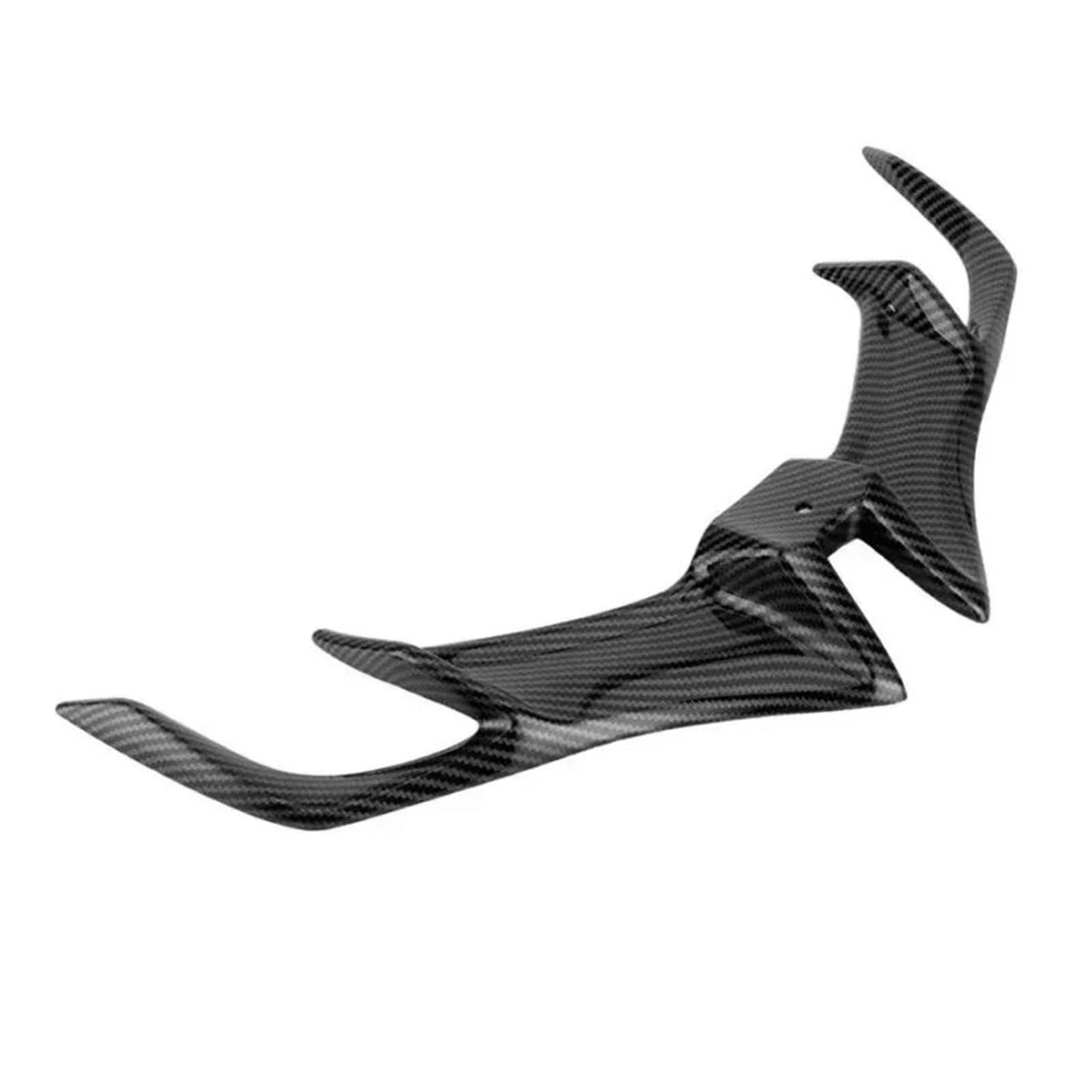Vahakkrmvm Carbon Fibre Motorcycle Spoiler For Y&Amaha Yzf-R125 For Y&Amaha R125 Yzf-R15 2017-2020 Motorcycle Front Fairing Winglets Cover Motorcycle Fairing(Carbon Fibre)