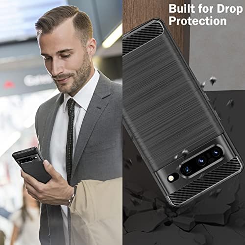 leQuiven Google Pixel 7 Pro Case, Phone Case Designed for Google Pixel 7 Pro, Ultra-Thin, Anti-Drop Protective TPU Phone Cover Compatible with Google Pixel 7 Pro (Black)