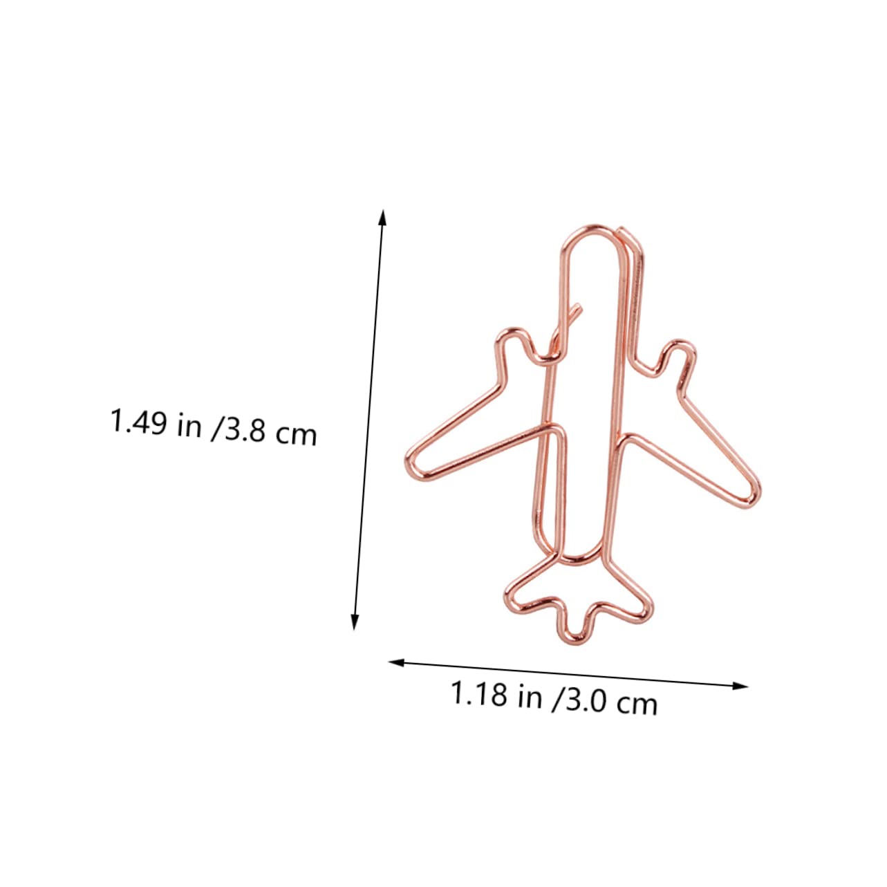 NUOBESTY 96pezzi Graffette Forma Di Aereo Vari Colori Clip Segnalibro Creative Per Ufficio e Scuola Per Annotazioni e Organizzazione Documenti