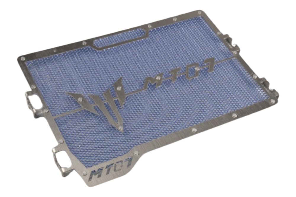 avdb-moto Grille Protection de Radiateur compatible avec YAMAHA MT07 (FZ-07) 2014-2020, MT-07 2021-2023, MT-07 TRACER (Tracer 700 / FJ-07) 2016-2019, TRACER 7 2020-2023 (Bleu)