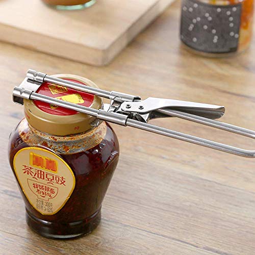 Jar Opener Adjustable Stainless Steel Can Openers Manual Bottle Lids Off Cover Remover Tin Gripper Easily Opens #TOP6