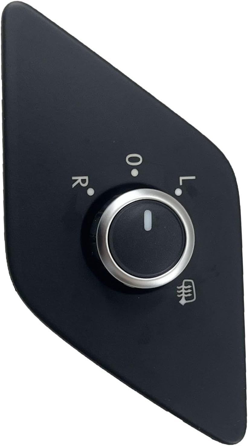 DEVMO Car Exterior Side Mirror Control Adjustment Switch Knob 5C7959565J 10-Pin Compatible with MK6 2011-2016