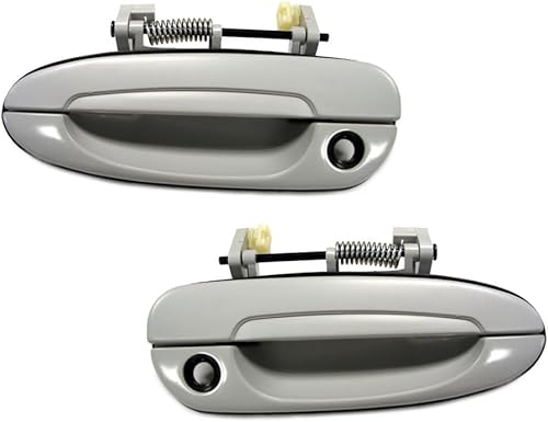 KarParts360 Para Mazda 626 1993 1994 1995 1996 1997 Manija de puerta exterior lado del conductor y del pasajero Par Delantero Gris Repuesto para
