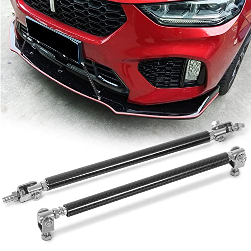 Adjustable Front Splitter Support Rods, Auxmart 6"- 9" Bumper Lip Splitter Diffuser Strut Rod Tie Support Bars Fit Most Vehicles, Pack Of 2, Carbon Fiber #TOP14