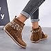 DreamedU Botas Cortas De Nieve De Mujer Flecos Retro Goticas Senderismo Trekking...