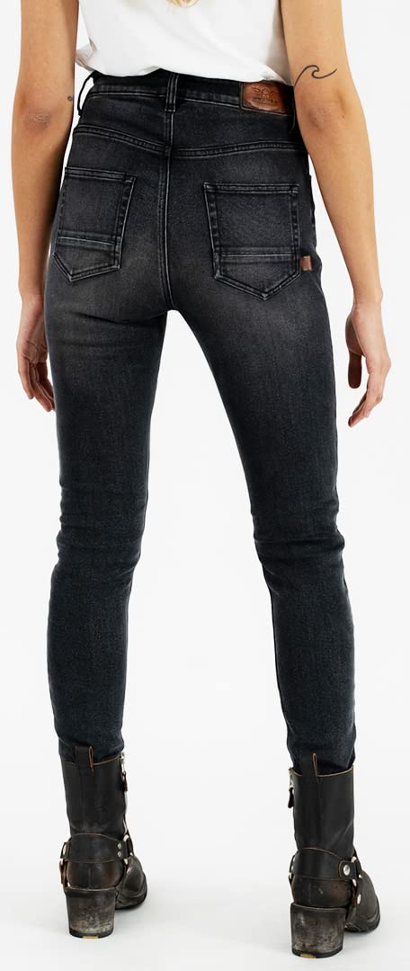 Rokker - Tech High Waist Dames Motorfiets Jeans, Tech Jeans da Motociclista da Donna a Vita Alta Donna