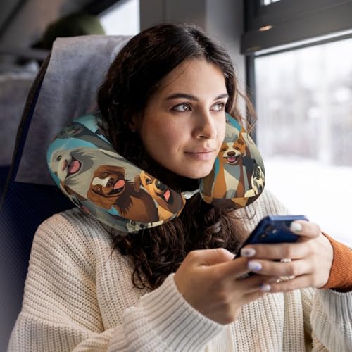 Almohada para cuello de viaje espuma viscoelástica ergonómica miniatura 5