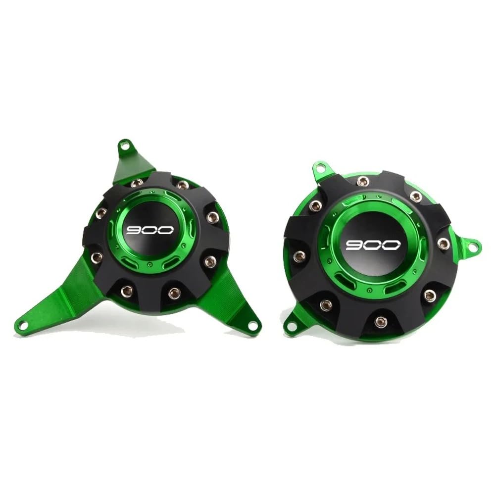 MOWOK Accesorios de Motocicleta para Kawasaki Z900 Z 900 SE 2017-2021 2022 2023 2024 Cubiertas de Motor Protectores Protector de Cubierta de estator Carter Deslizador anticaída (Verde)
