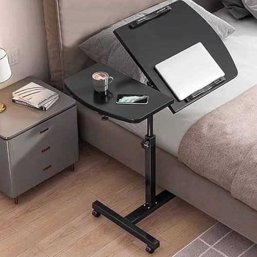 Mesa auxiliar en forma de C móvil ajustable para minipisos y mesita de noche