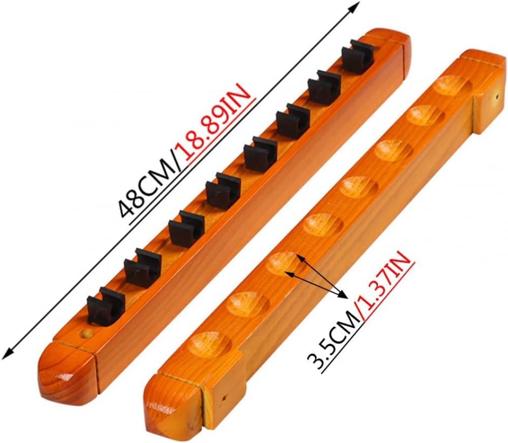 Pool Racks,Pool Rack -Pool Stick Holder Solid Wood Material, 8 Holes Optional-Billiard Racks