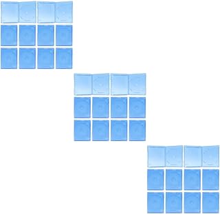 Veemoon 30 Unidades De Caixa De Disco De CD Capas De Dvd Transparentes Mangas De Recarga De Dupla Face Capa Única Capas De CD Transparente Capas De CD Portáteis Capas De CD Capas De