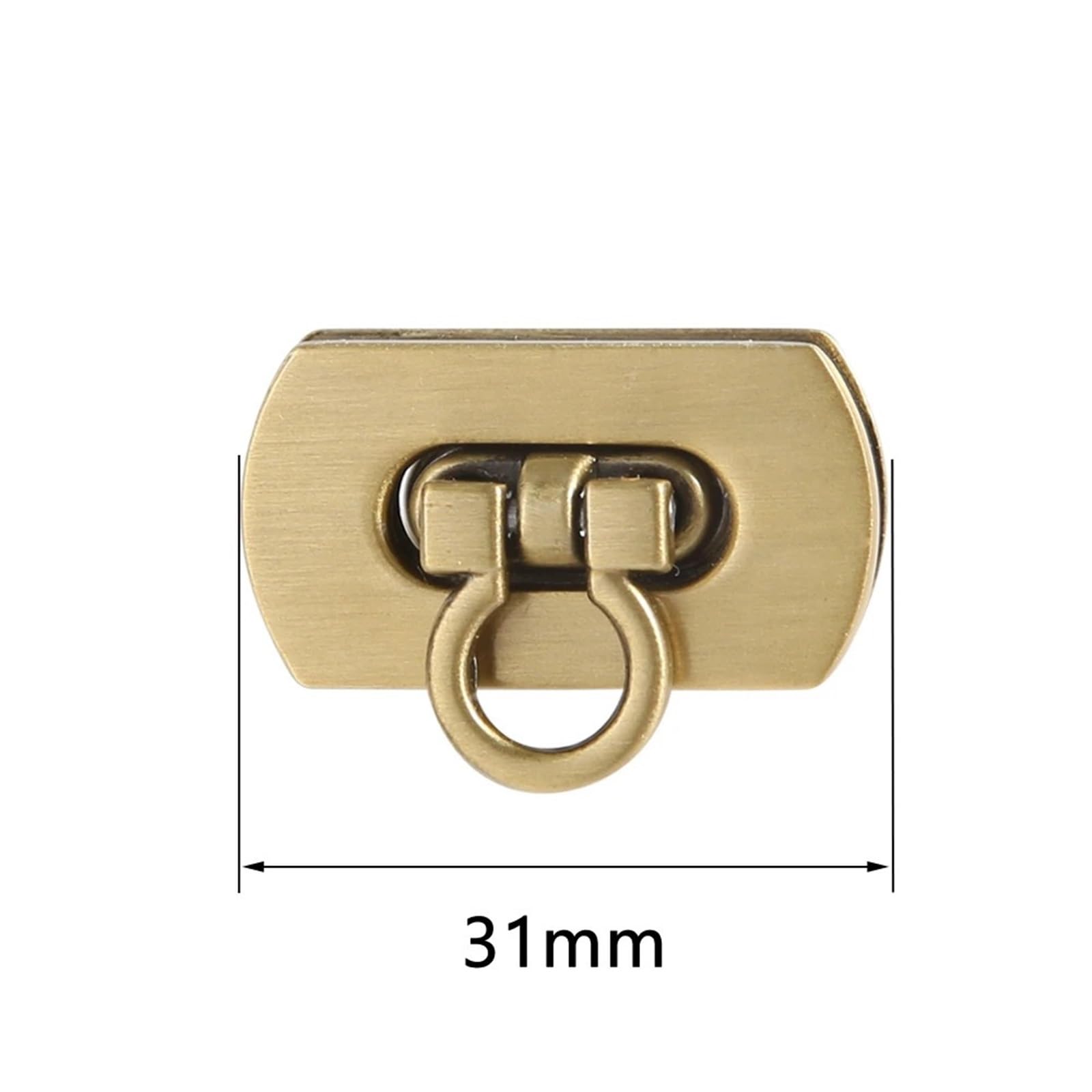 Skręć zamek, zamknij portfel, Zapięcia do torebek, zestaw 10 szt., szerokość 3,1 cm, wielokolorowe, metalowe zapięcie do samodzielnego wykonania torebki(Cinnamon)