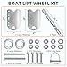 PAMRIQY Boat Lift Wheel Kit, Heavy-Duty Carbon Steel Boat Lift Wheels, Adjustable Boat Lift Wheel Bracket, 2 Pack Marine Grade Lift Parts, Fits Most Lifts(Wheels not Included)