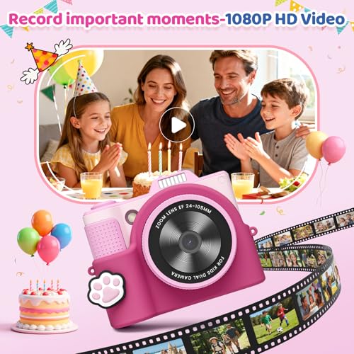 Kids Camera for Boys Girls Ages 3-10 Digital Camera Kids Toy Gifts - image 6