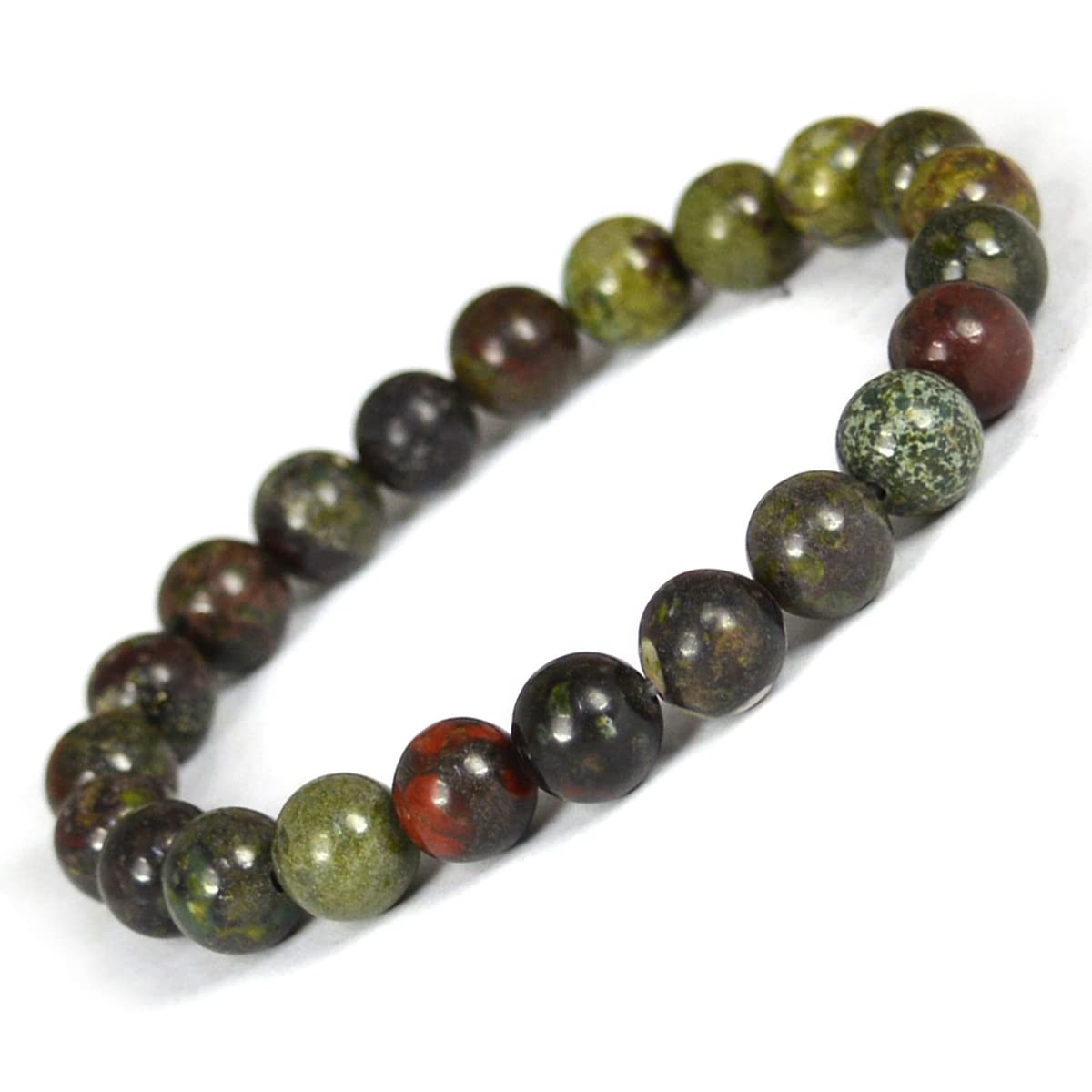 Reiki Crystal Products Bloodstone Natural Bracelet for Unisex Adult (Multicolour) (B01NBTAG8P) Amazon Price History, Amazon Price Tracker