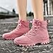 Women'Smilitary Combat Hiking Boots Fashionable Sports Outdoor Off-Road Backpacks Camping Adventure Hunting Desert Tactical Boots, Pink 9