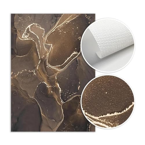 Peinture sur toile marbre gris or, impression haute définition triptyque
