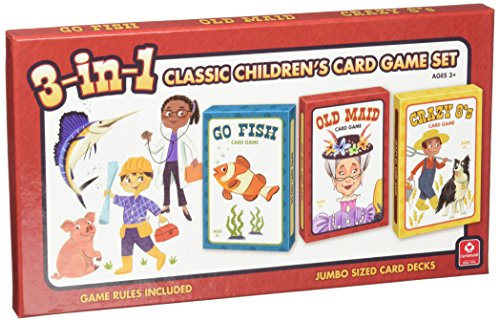 Cartamundi USA 3-in-1 Classic Children's Card Game Set