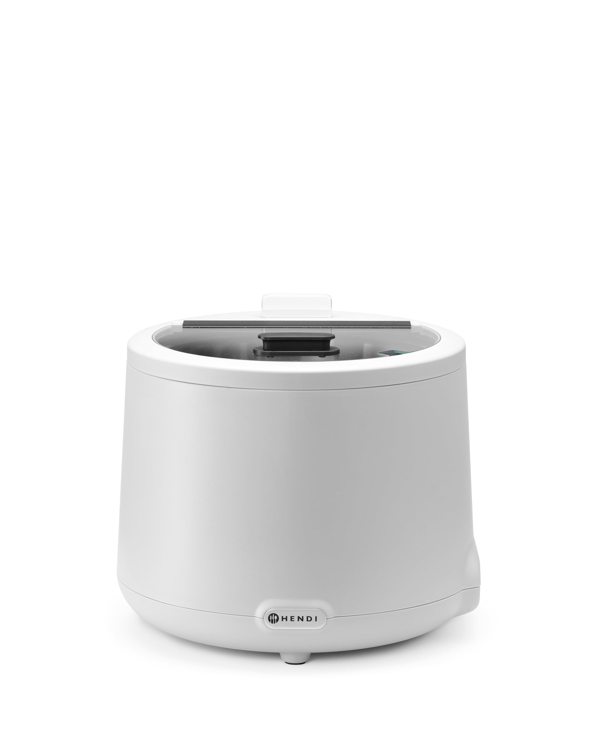 HENDI Bollitore per zuppa elettrico UNIQ per buffet, 8L, 35-85°C, 220-240V, 500W, ⌀365x(H)325mm, alluminio, acciaio inox, PP, vetro temperato, bianco