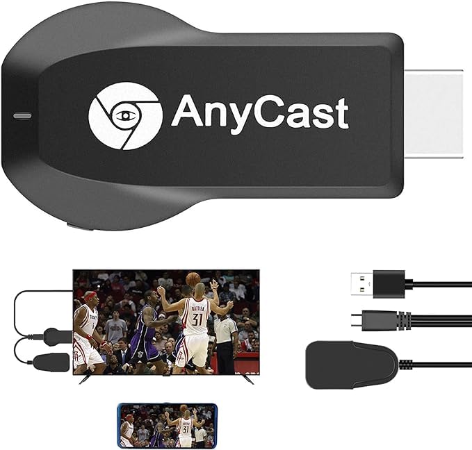 HDMIミラーキャスト ワイヤレス ミラーリング Anycast テレビに携帯の画面を映す Android&i-phone テレビに映す 無線接続 4K HD1080P 接続簡単 YouTube鑑賞 hdmi 変換 ケーブル iOS/Android/Windows/MAC OS対応 有線の煩わしさから解放 日本語取説書付き ES16