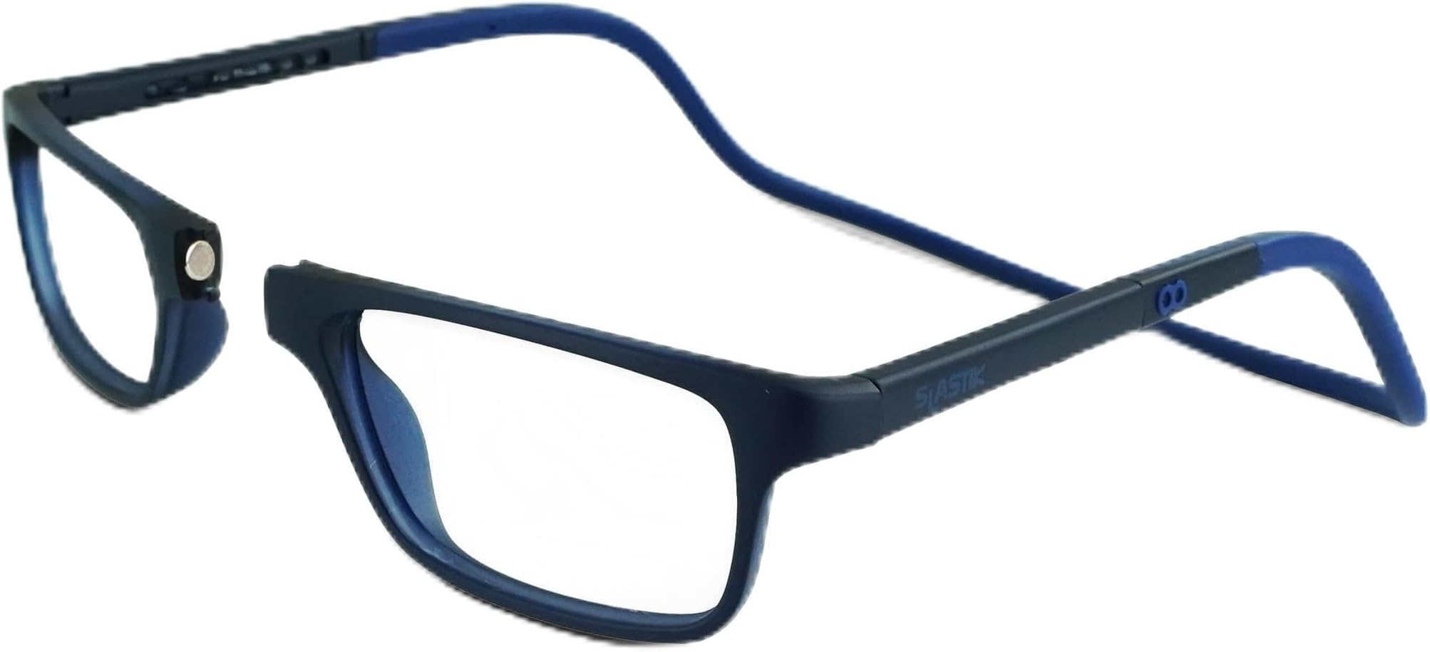 Clic Magnetic Reading Glasses by Slastik, Computer Readers, Foldable Band, Replaceable Lens, Adjustable Temples, Nashi (S-XL)