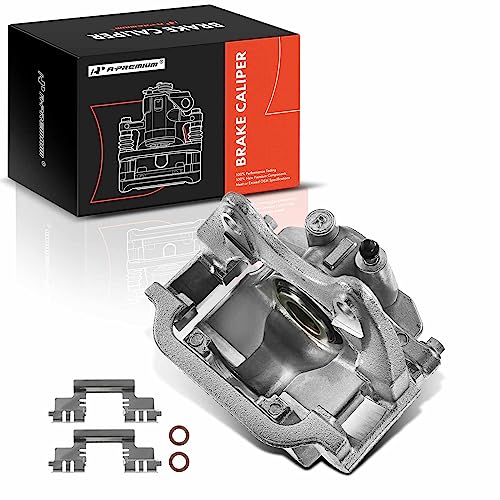 A-Premium Rear Right Disc Brake Caliper Assembly with Bracket Compatible with Cadillac Chevy and GMC Models - Escalade Tahoe Silverado 1500 Avalanche Suburban 1500 Sierra and more