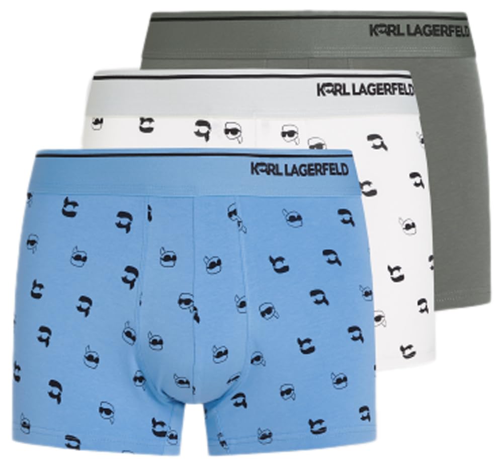 Karl Lagerfeld Men Ikon All Over Print Trunk (3 Pack) Sedona All Over Print XS