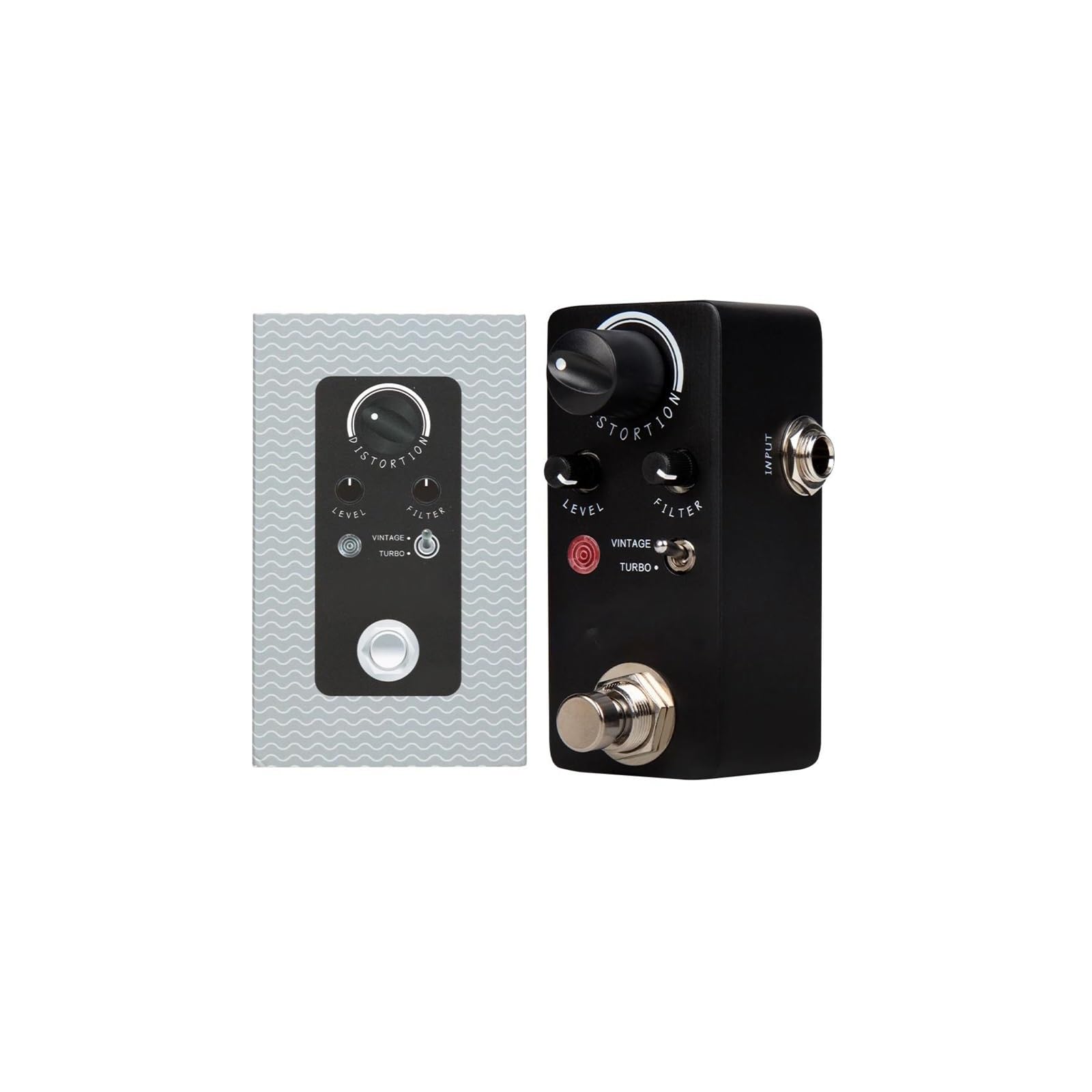 Efekt Gitarowy Distortion Tryb Retro I Turbo Funkcja True Bypass Akcesorium