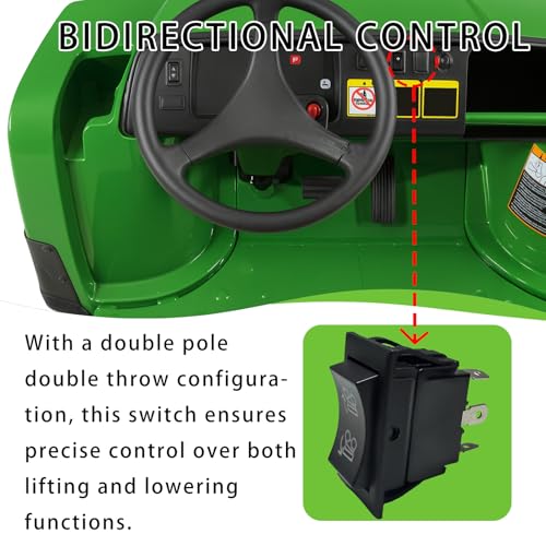 Image of Power Lift Rocker Switch AM116712 AM121387 Compatible with John Deere Gator 1445, 1735, 850D, 550, 855D, 625i, 825i, 6x4, 4x4