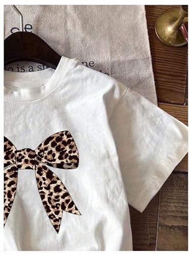 Girl's Graphic Tee Shirt Short Sleeve Round Neck Preppy Casual Trendy Cute Summer Tops3