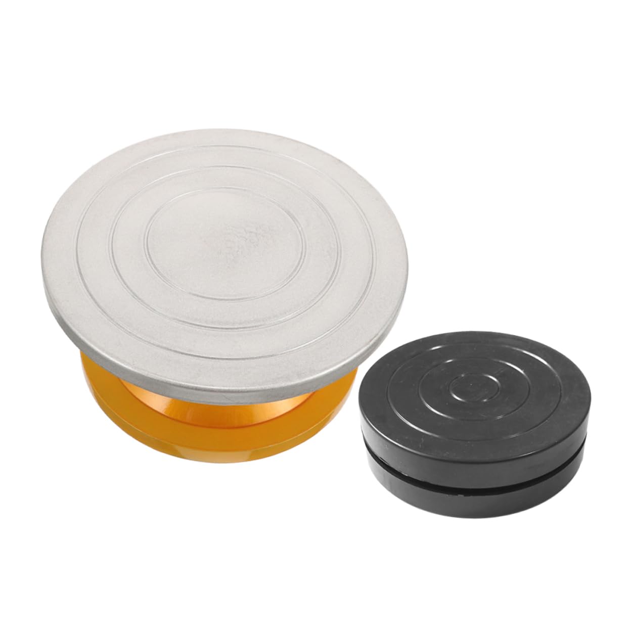 MAGICLULU Plato Giratorio Antideslizante para Pasteles 25cm, 2 Piezas