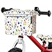 ANZOME Cestino Anteriore per Bicicletta per Bambini con Simpatiche Tasche per Manubrio per Bambini e Bambine, Adatto per la Maggior Parte delle Biciclette per Bambini Come Triciclo, Bici, Scooter