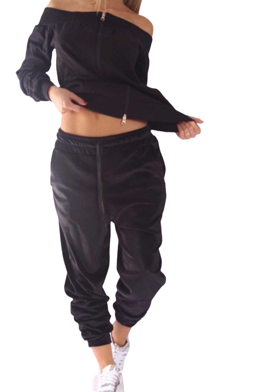 Survêtement noir taille 40 anti-déformation pour un confort durable